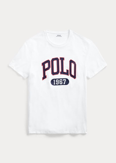 Men's Polo Ralph Lauren Custom Slim Fit Logo T Shirts | 605243YES